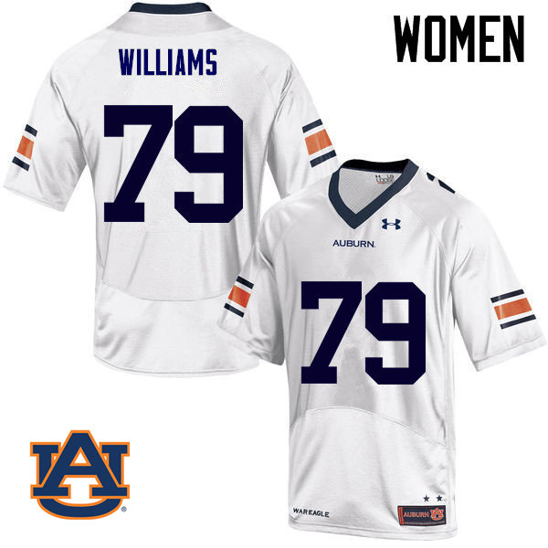 Women Auburn Tigers #79 Andrew Williams College Football Jerseys Sale-White